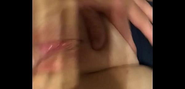  She was hurting to get it squirt alert! So sexy her cumming on my uncut cock!